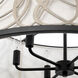 Scribble 6 Light 28 inch Matte Black Pendant Ceiling Light, Smithsonian Collaboration