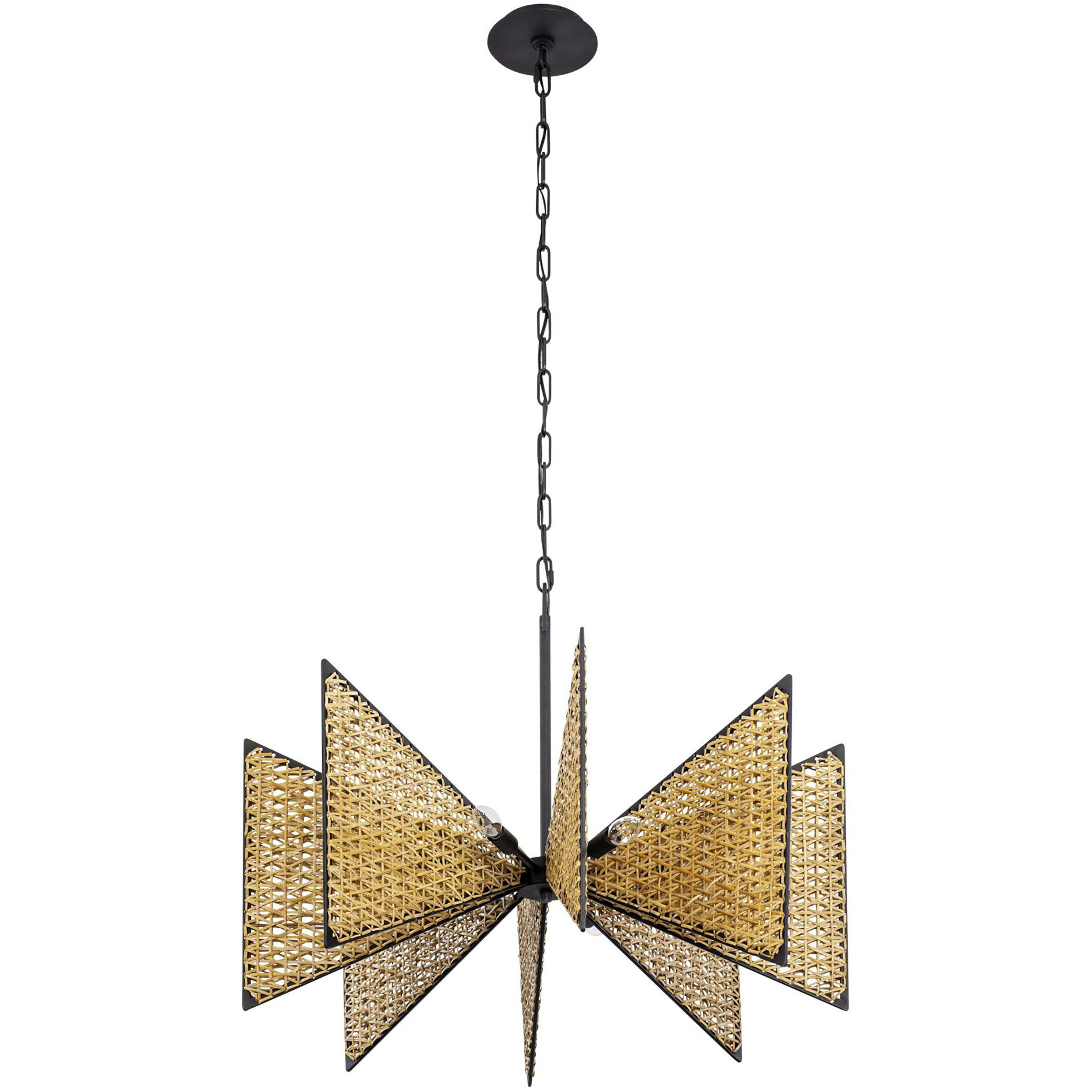 Machina 8 Light 32 inch Matte Black Chandelier Ceiling Light, Smithsonian Collaboration