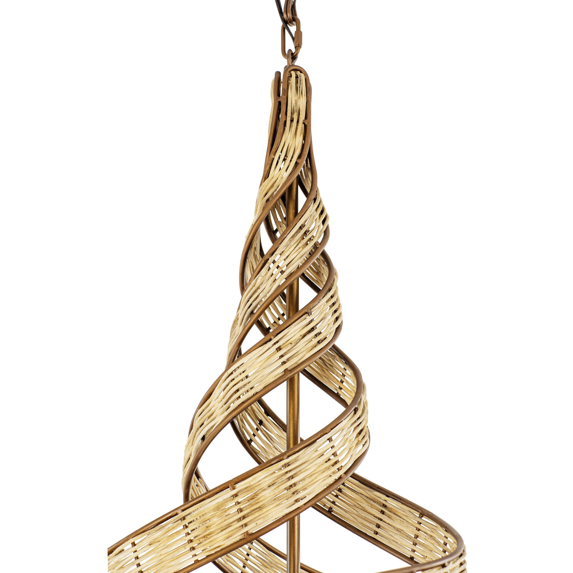 Flow 8 Light 36 inch Baguette and Natural Rattan Pendant Ceiling Light in Baguette/Natural Rattan, Smithsonian Collaboration