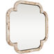 Swiss 36 X 36 inch Poplar Burl with Weathered Brass Wall Mirror