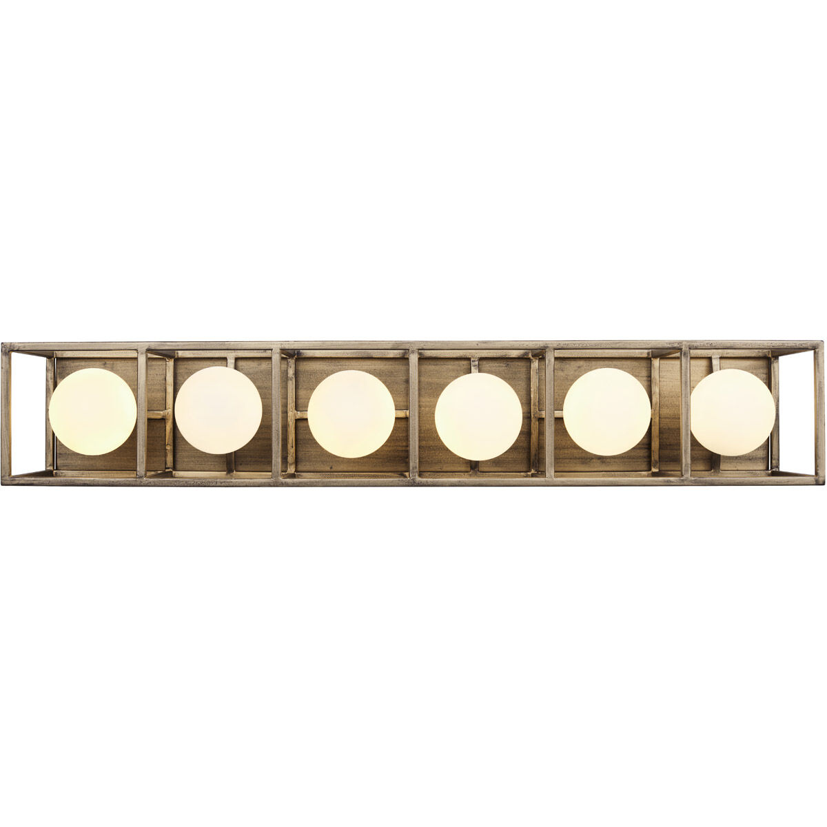 Plaza LED 28.38 inch Havana Gold and Carbon Bath Vanity Wall Light