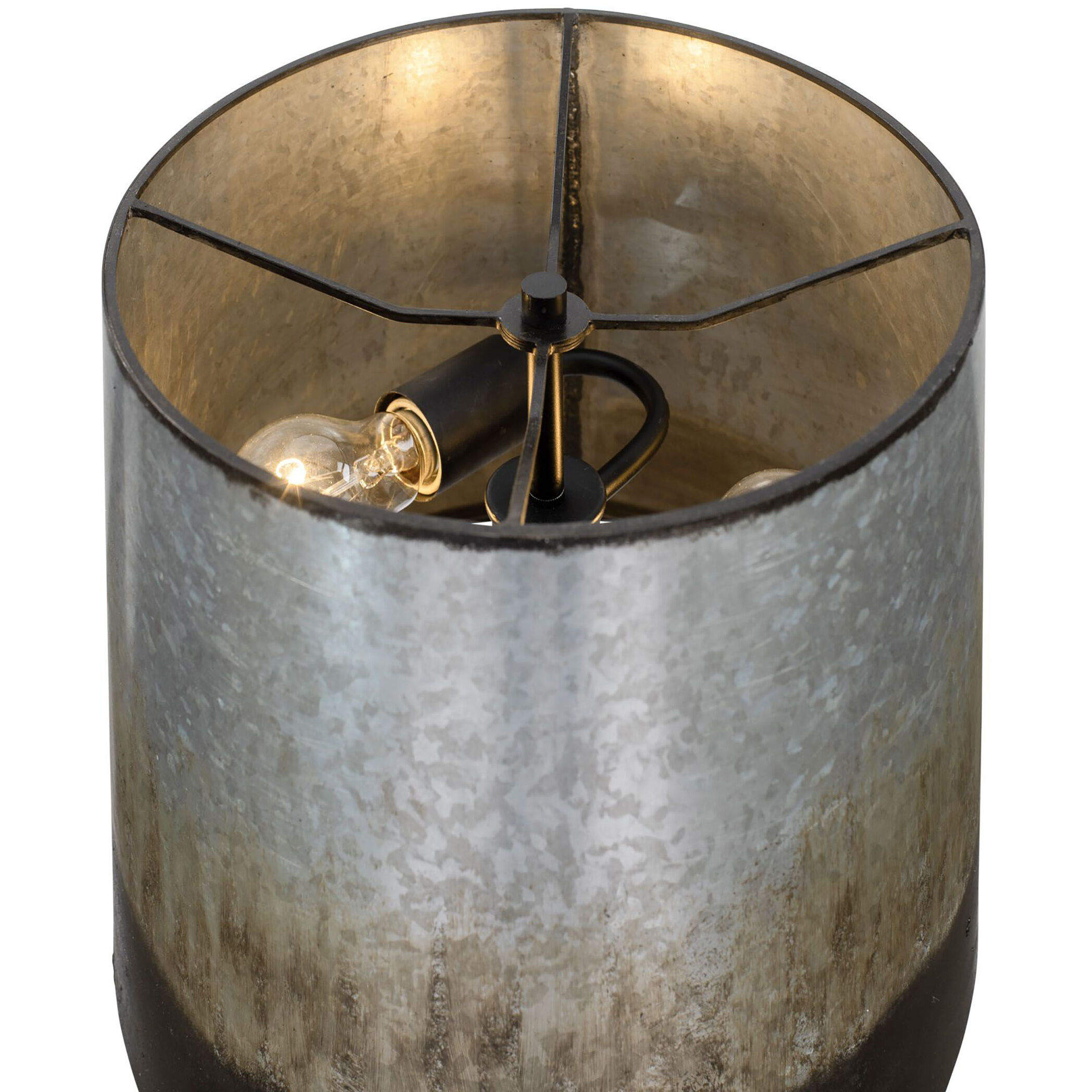 Cannery 33 inch 60 watt Ombre Galvanized Buffet Table Lamp Portable Light