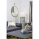 Stopwatch 33.25 X 30 inch Gold Accent Wall Mirror, Varaluz Casa