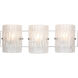 Brilliance 3 Light 23 inch Chrome Bath Vanity Wall Light