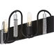 Darden 2 Light 19 inch Matte Black/Painted Chrome Bath Vanity Light Wall Light