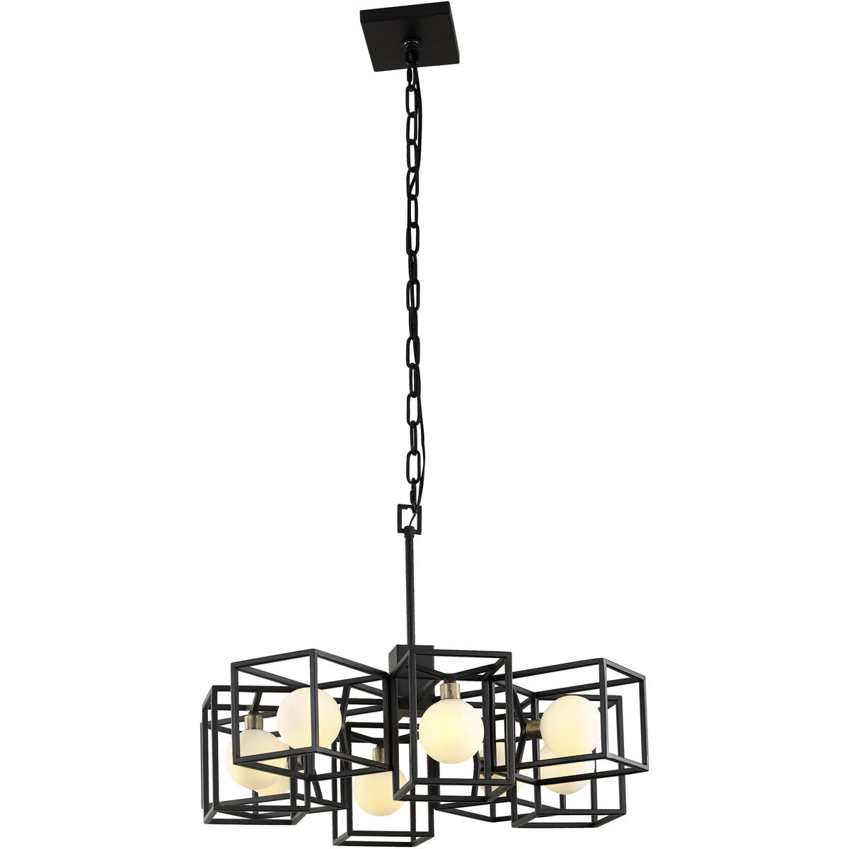 Plaza LED 25 inch Carbon and Havana Gold Chandelier Ceiling Light