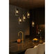 Flow 1 Light 4 inch Matte Black and French Gold Mini Pendant Ceiling Light in Matte Black/French Gold