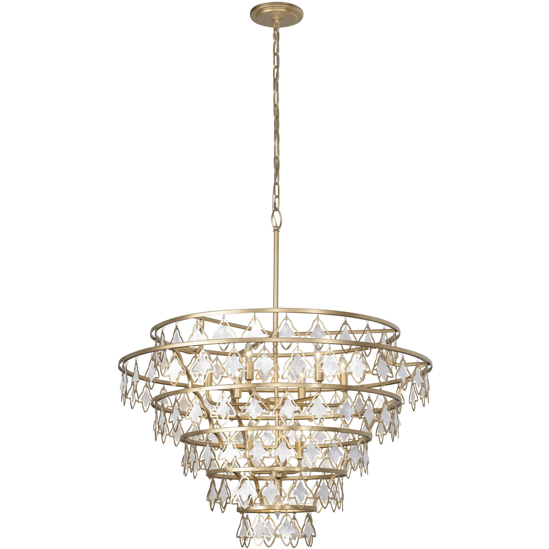 Fleur 10 Light 36 inch French Gold Chandelier Ceiling Light, Smithsonian Collaboration