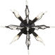 Orbital 4 Light 18.3 inch Carbon Semi-Flush Ceiling Light
