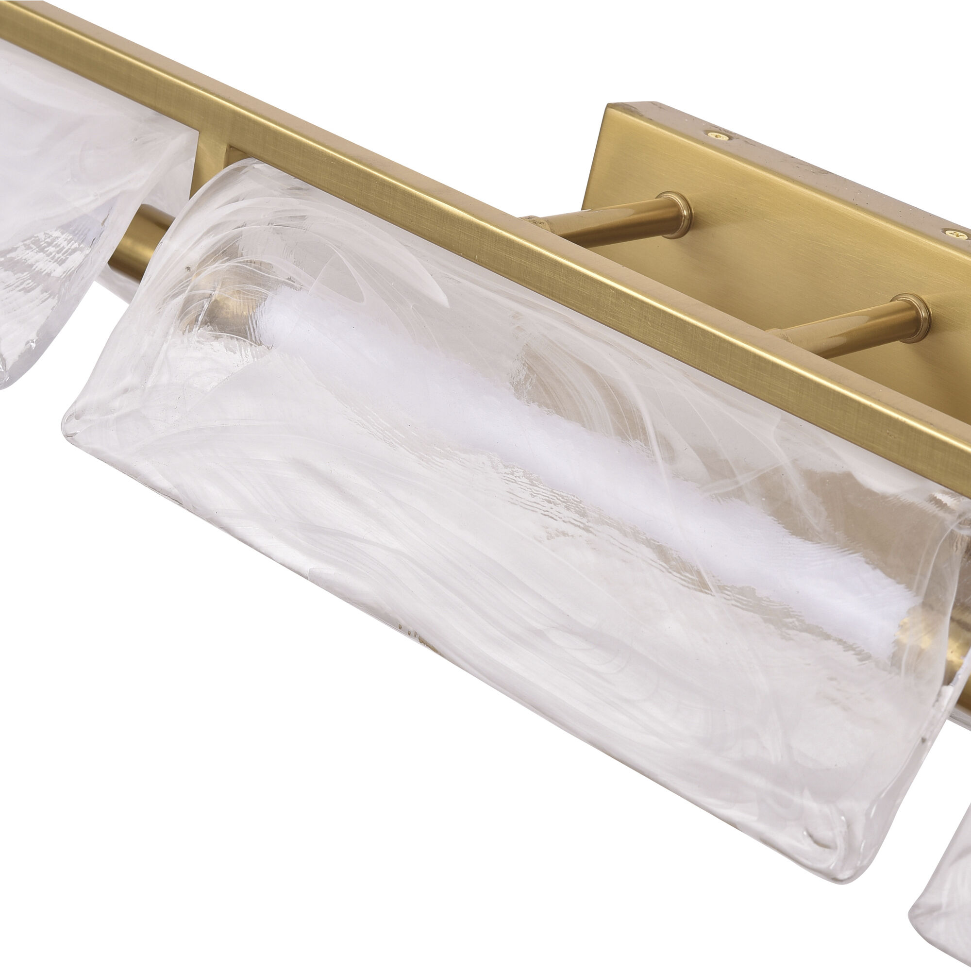 Mingle 3 Light 38 inch Satin Brass Bath Vanity Light Wall Light