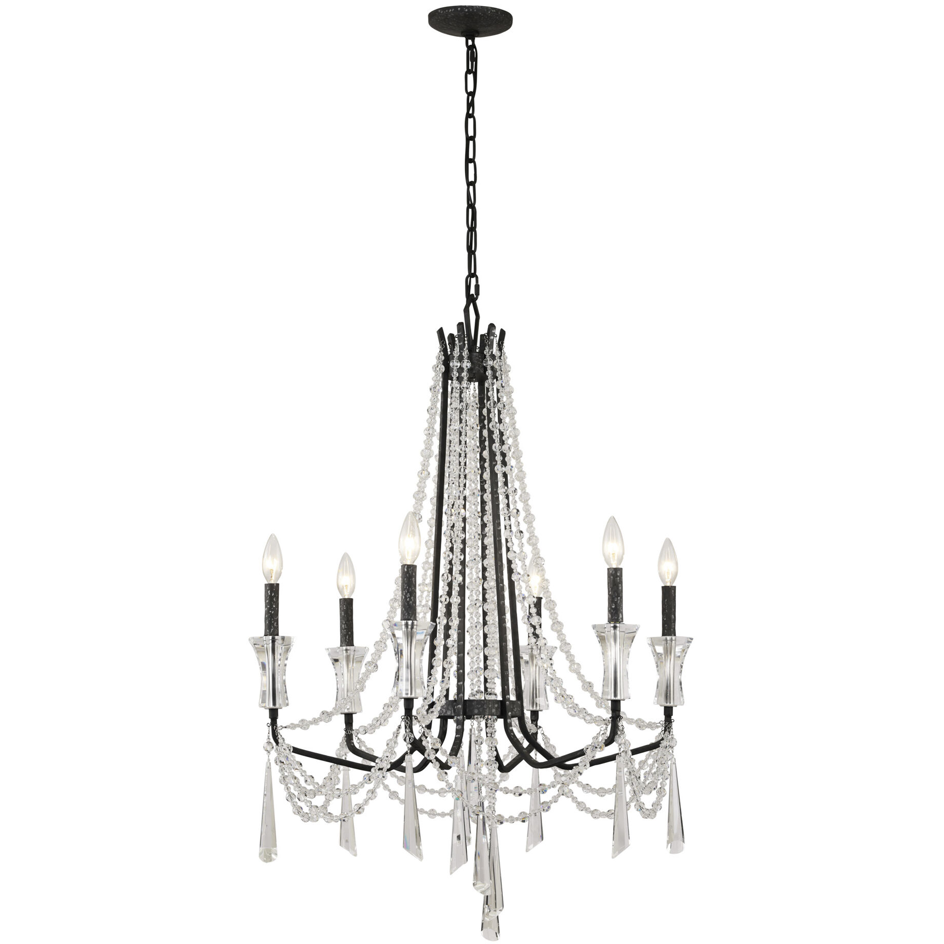 Barcelona 6 Light 27 inch Onyx Chandelier Ceiling Light