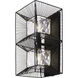 Arcade 2 Light 7 inch Carbon Wall Sconce Wall Light