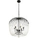 Voliere 6 Light 24.5 inch Matte Black Pendant Ceiling Light