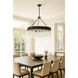Matrix 10 Light 30 inch Matte Black and French Gold Chandelier Ceiling Light