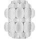 Swoon 1 Light 10 inch Matte White Wall Sconce Wall Light, Smithsonian Collaboration