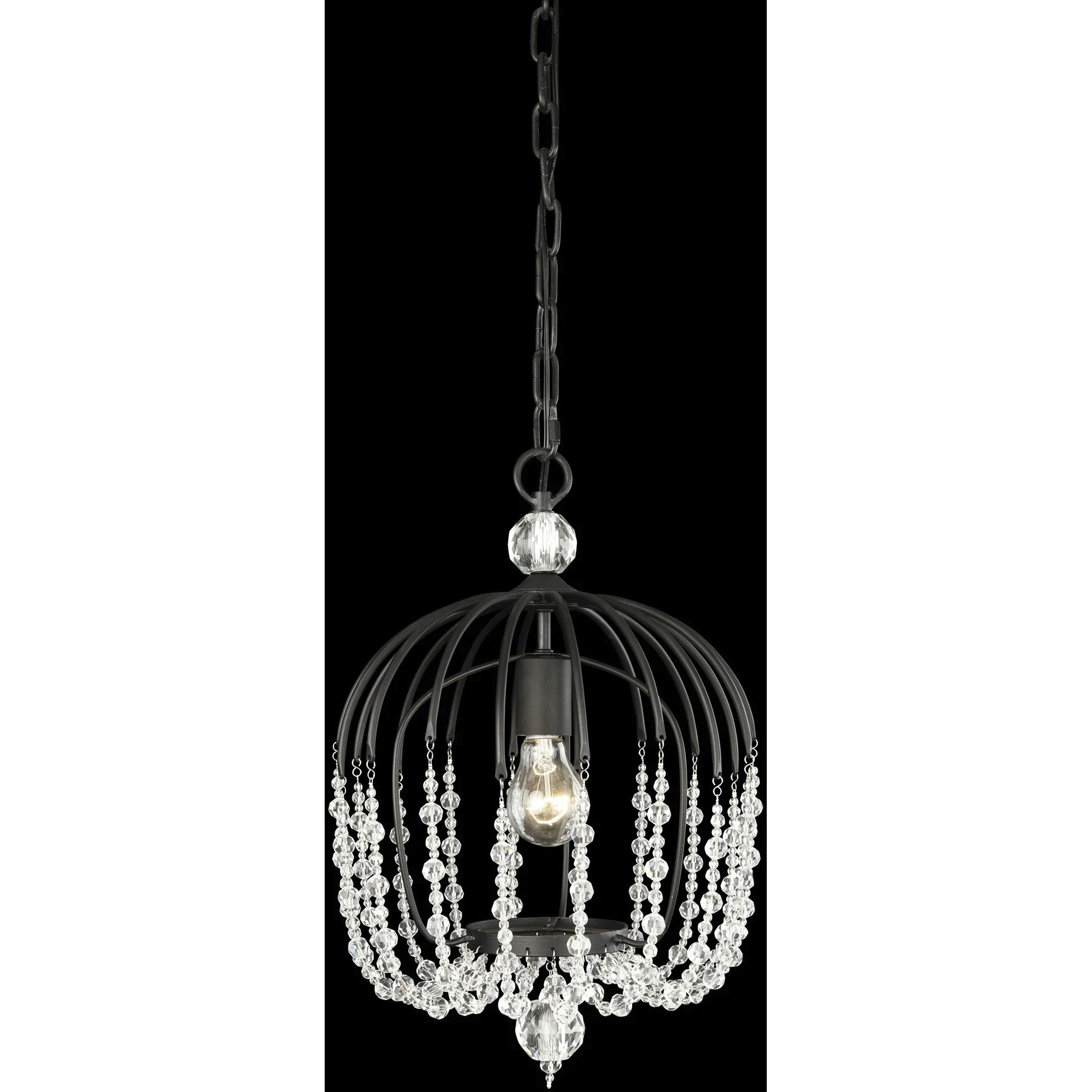 Voliere 1 Light 12.5 inch Matte Black Pendant Ceiling Light