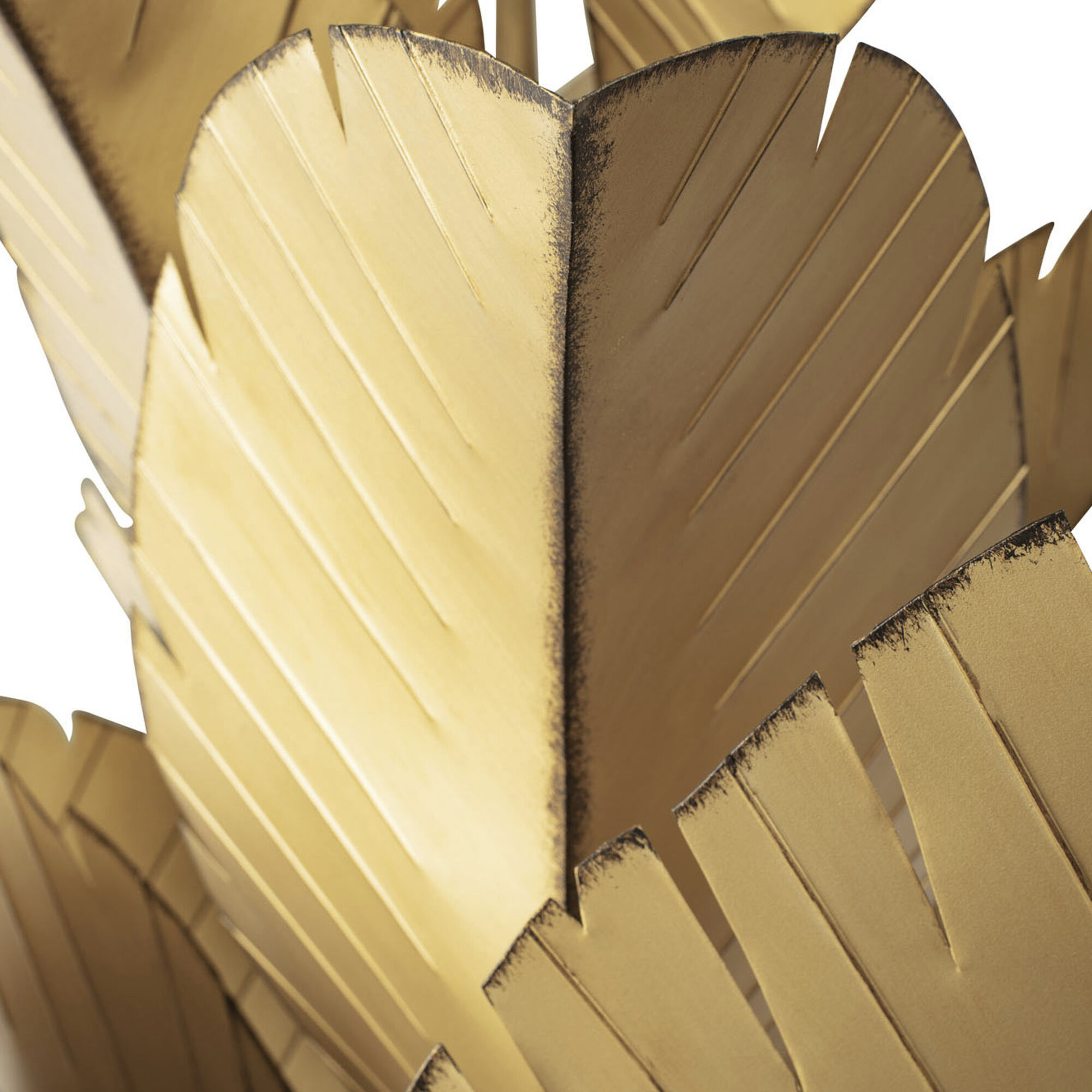 Banana Leaf 12 Light 44 inch Gold Chandelier Ceiling Light