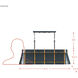 Brasserie 5 Light 52 inch Blackened Zinc and Heritage Bronze Linear Pendant Ceiling Light