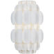 Swoon 2 Light 10 inch Matte White Wall Sconce Wall Light, Smithsonian Collaboration