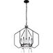Barcelona 7 Light 26 inch Onyx and Clear Pendant Ceiling Light
