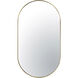 Capsule 40 X 22 inch Gold Wall Mirror