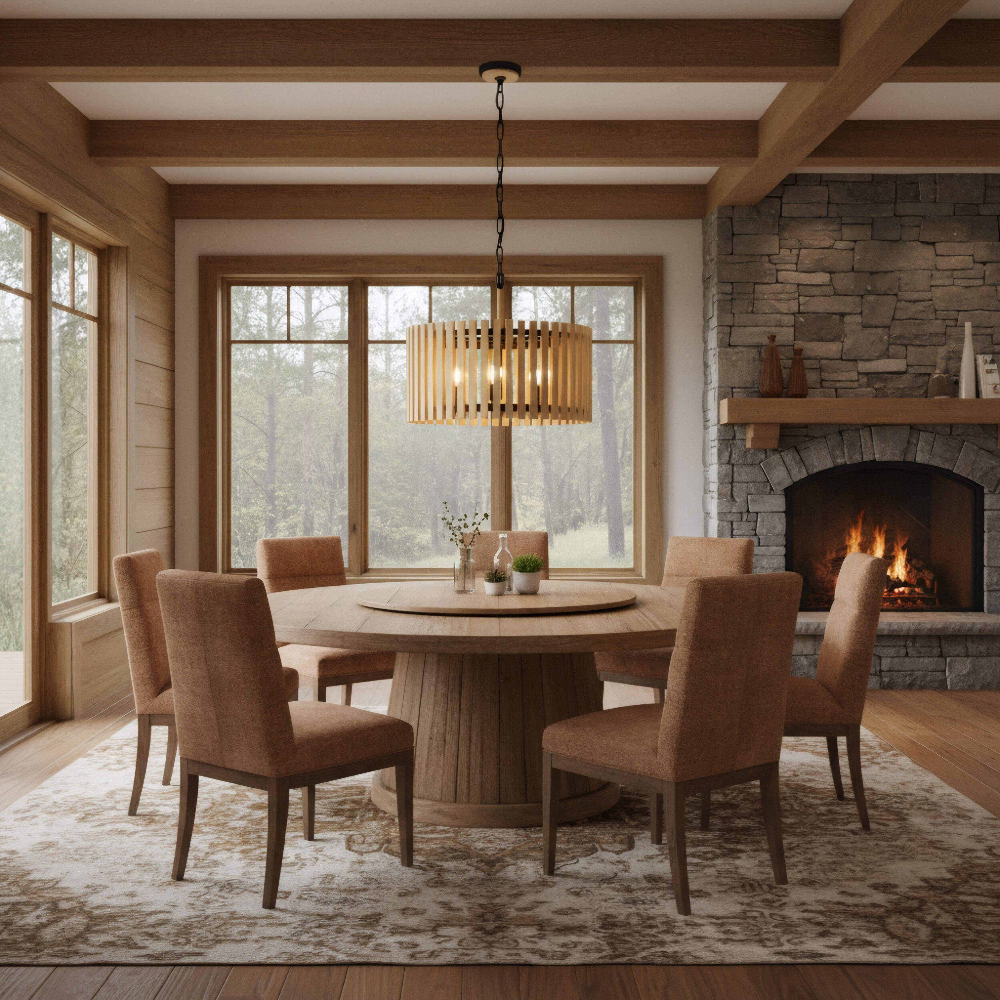 Suratto 6 Light 24 inch Matte Black and Honey Blonde Pendant Ceiling Light in Matte Black/Honey Blonde