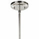 Stirling 1 Light 15 inch Polished Nickel Pendant Ceiling Light, Luz Studio