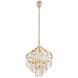 Kalani 9 Light 42 inch French Gold Linear Pendant Ceiling Light, Smithsonian Collaboration