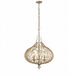 Bask 3 Light 18 inch Gold Dust Pendant Ceiling Light