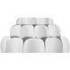 Swoon Sconce Wall Light in Matte White, Smithsonian Collaboration