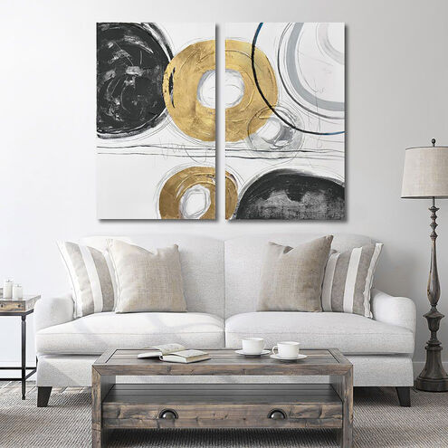Circle Gets The Square Black Diptych Wall Art, Smithsonian Collaboration