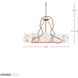 Cosmos 6 Light 30 inch Havana Gold Chandelier Ceiling Light, Smithsonian Collaboration