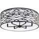 Kato 6 Light 30 inch Carbon Black Semi-Flush Ceiling Light