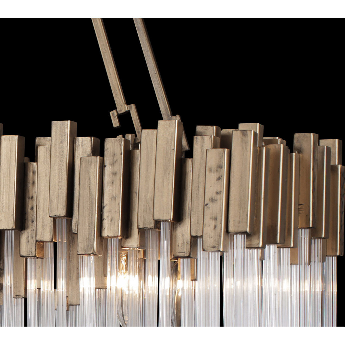 Matrix Linear Pendant Ceiling Light in Havana Gold, 8