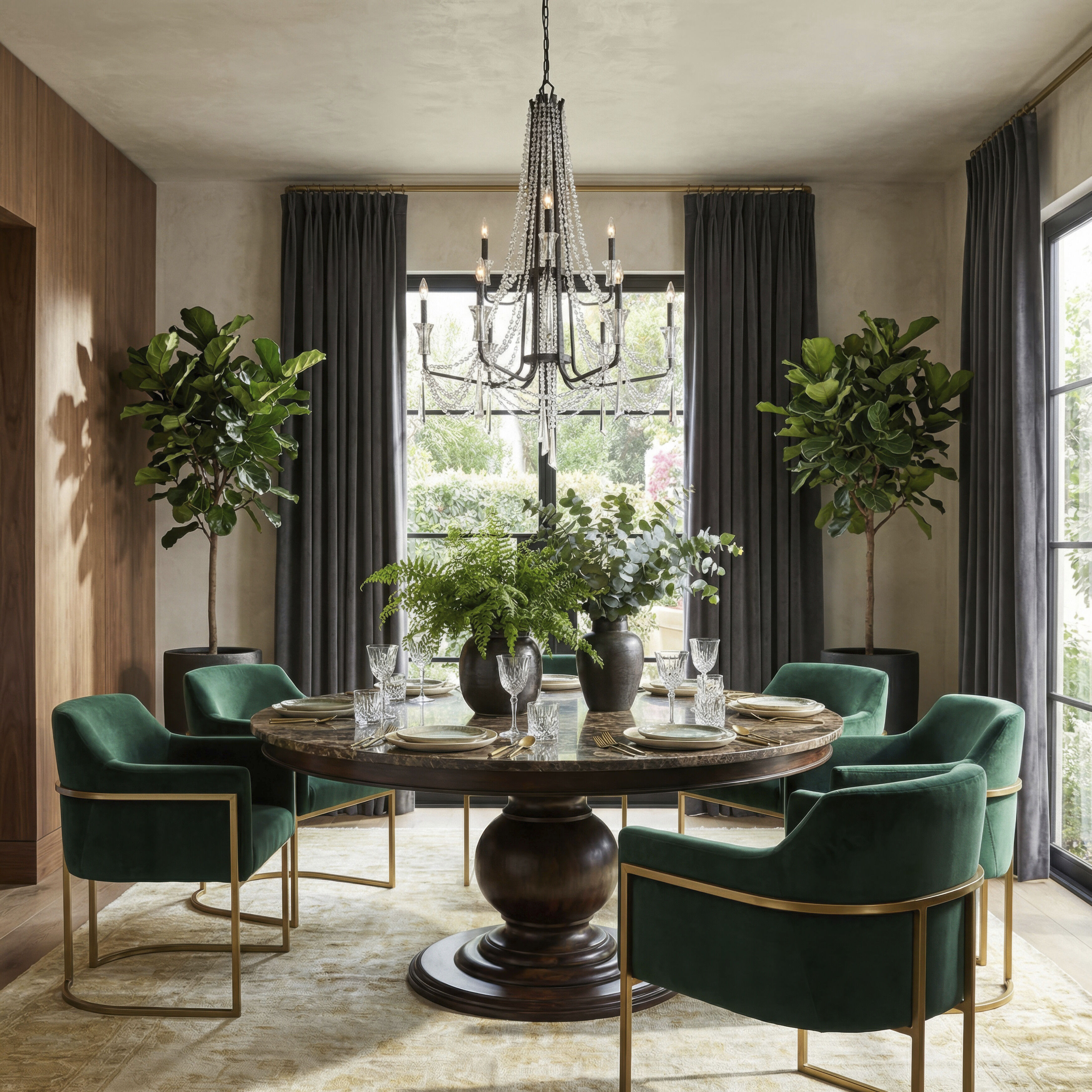 Barcelona 9 Light 34.5 inch Onyx Chandelier Ceiling Light