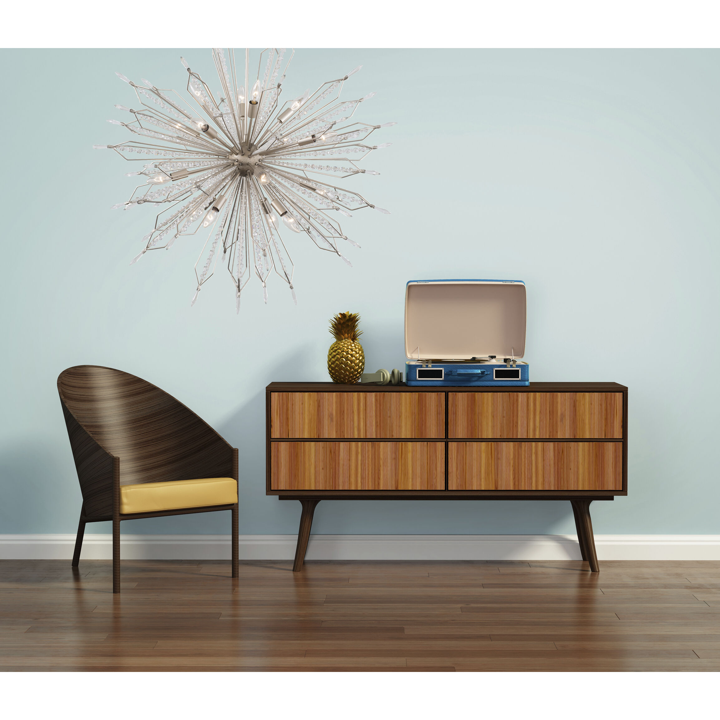 Orbital 16 Light 36 inch Gold Dust Pendant Ceiling Light