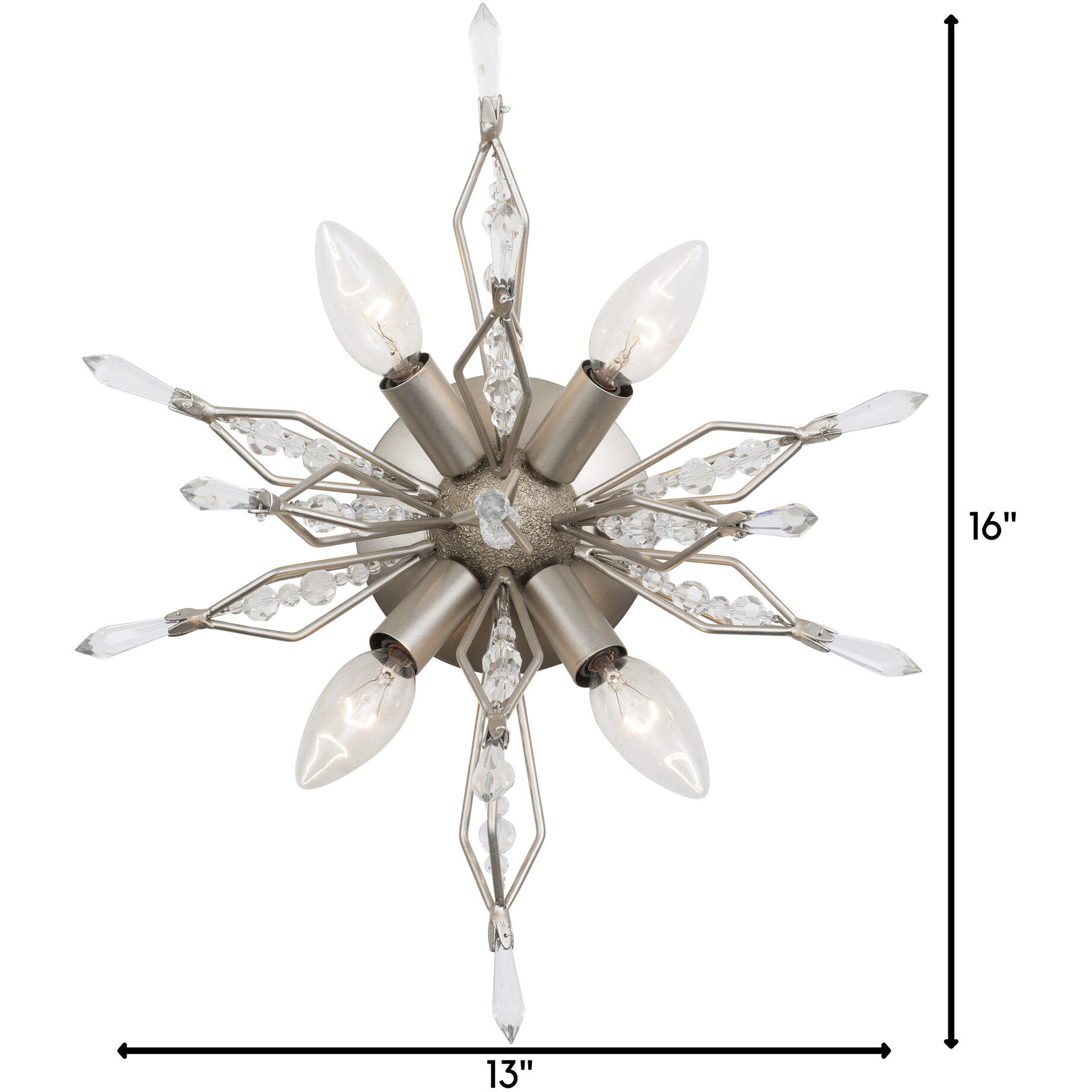 Orbital 4 Light 13 inch Gold Dust Wall Sconce Wall Light