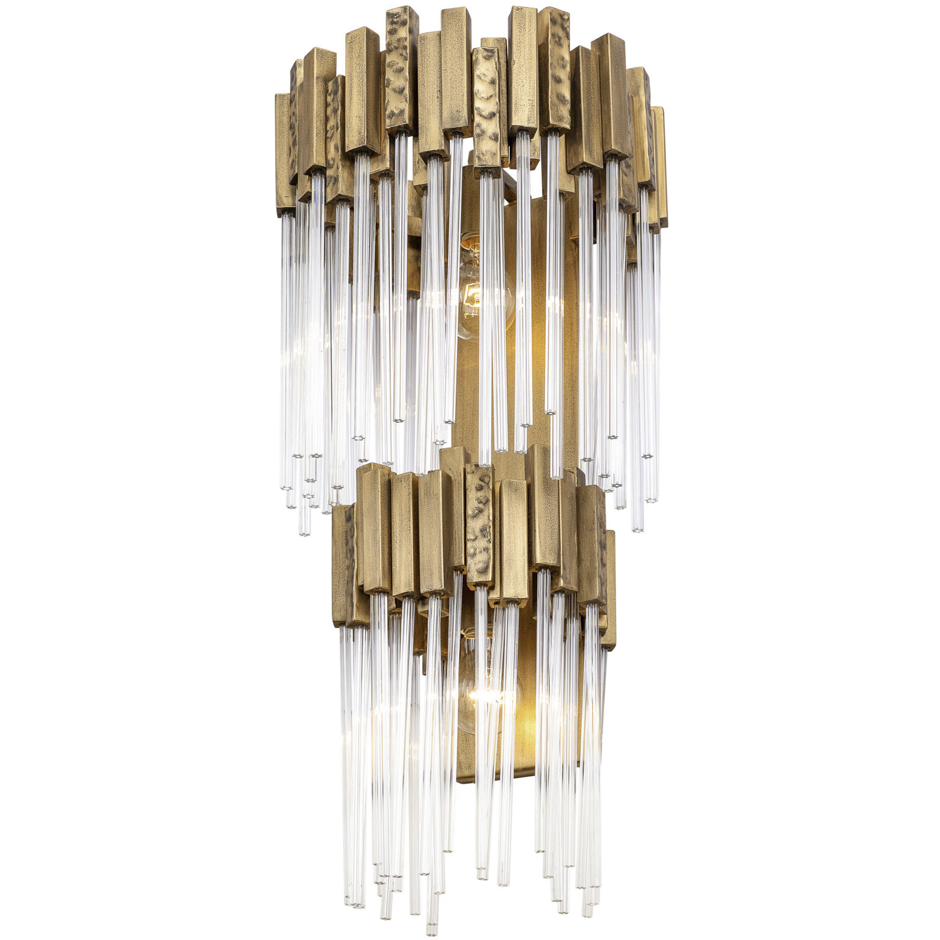 Matrix Sconce Wall Light in Havana Gold