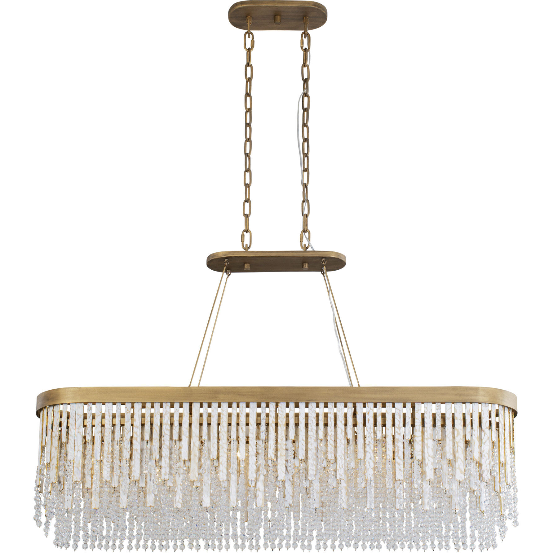 Lafayette 6 Light 48 inch Havana Gold Linear Pendant Ceiling Light