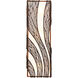 Flow 3 Light 7 inch Hammered Ore Wall Sconce Wall Light