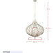 Bask 6 Light 26.5 inch Gold Dust Pendant Ceiling Light