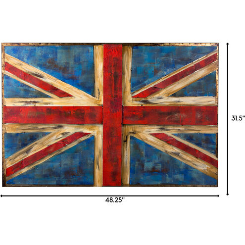 Retrograde Rustic UK Flag Wall Art, Varaluz Casa