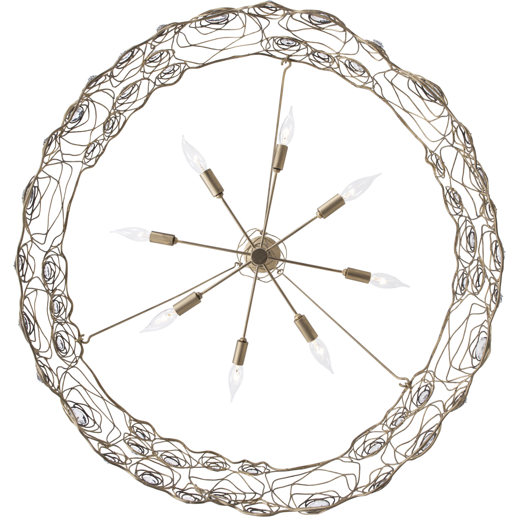 Ethereal Rose 8 Light 40.25 inch Havana Gold Ombre Chandelier Ceiling Light