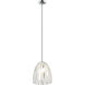 Chroman Empire 1 Light 9.85 inch Chrome Pendant Ceiling Light