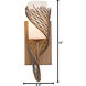 Flow Wall Sconce Wall Light in Hammered Ore, Right