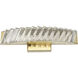 Golden Ratio 1 Light 13.8 inch Satin Gold Vanity Light Wall Light