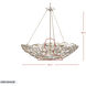 Ethereal Rose 10 Light 40 inch Havana Gold Ombre Pendant Ceiling Light