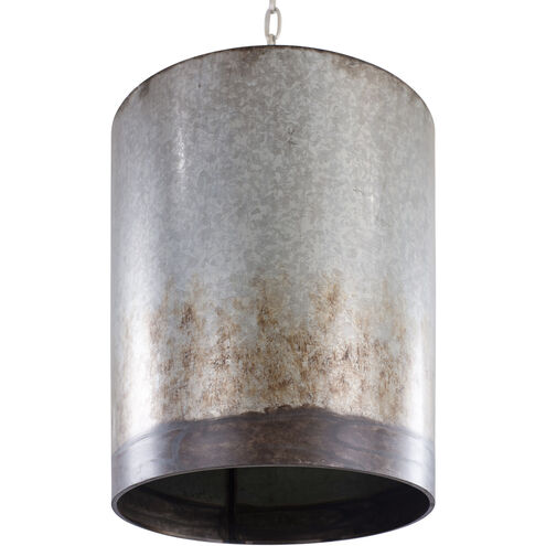 Cannery 3 Light 16 inch Ombre Galvanized Pendant Ceiling Light