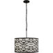 Kato 5 Light 24 inch REF Pendant Ceiling Light in Carbon Black