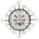 Wildflower 4 Light 19 inch Matte Black Semi-Flush Ceiling Light, Smithsonian Collaboration